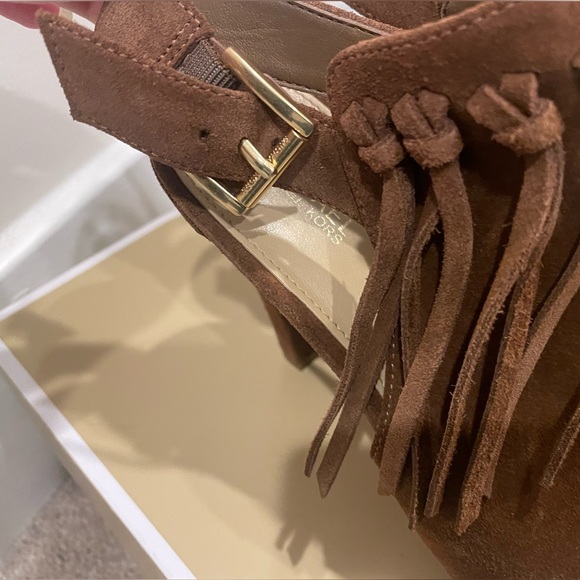 Michael Kors open toe slingback booties, size 8 - Picture 5 of 6